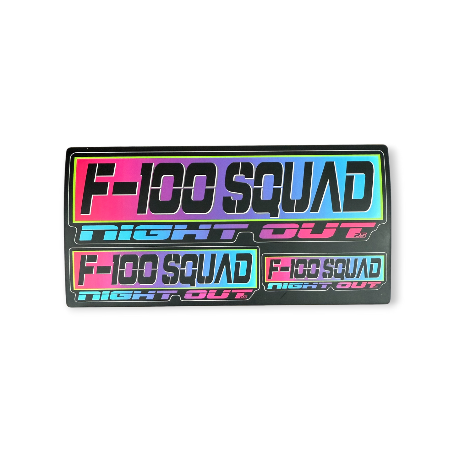F-100 Night Out 2025 Sticker Sheet