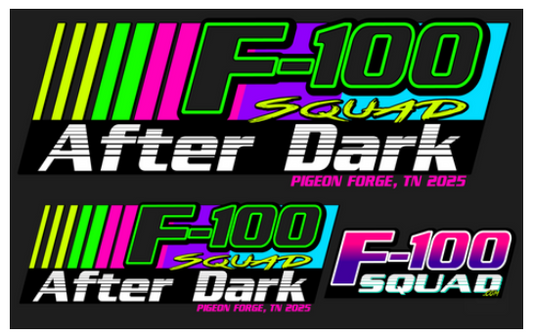 F-100 After Dark Sticker Sheet