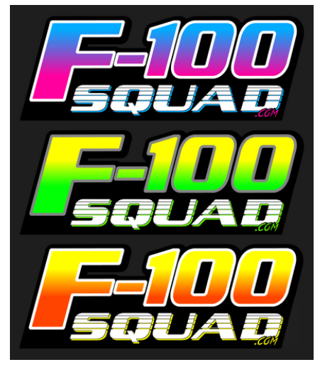 F-100 Squad Sticker Sheet