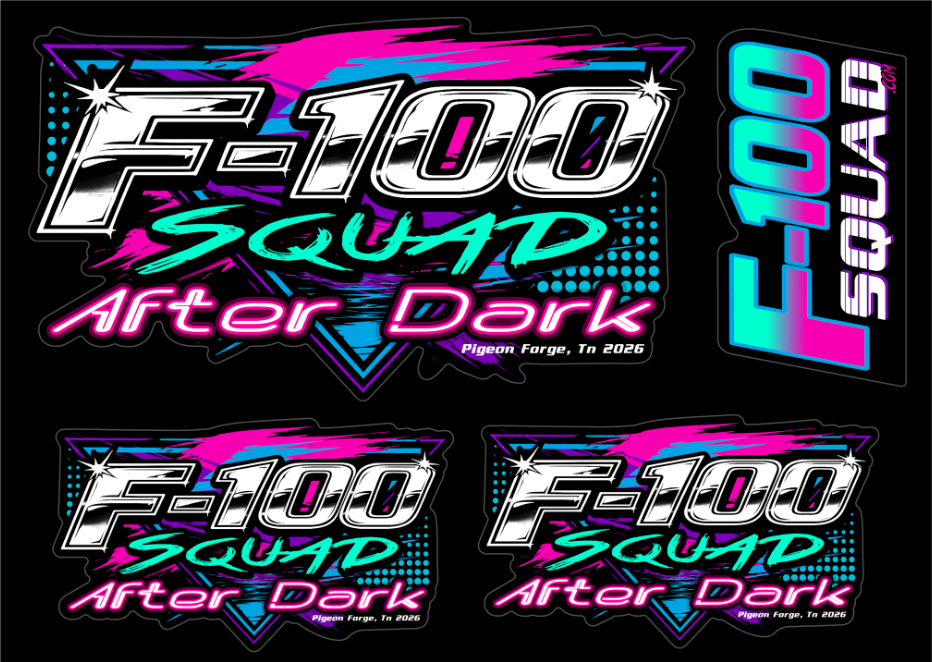 F-100 Squad After Dark '26 Sticker Sheet